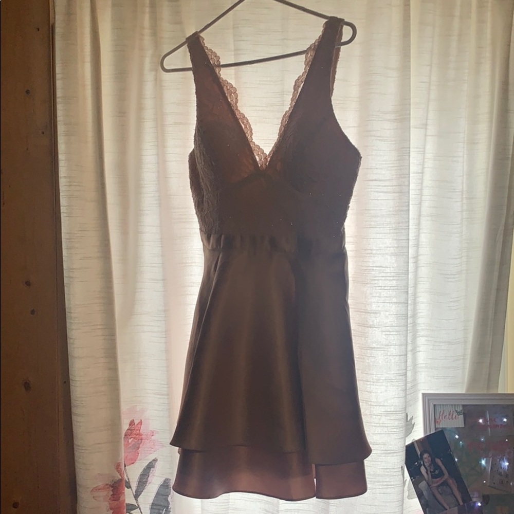 peach homecoming dress!